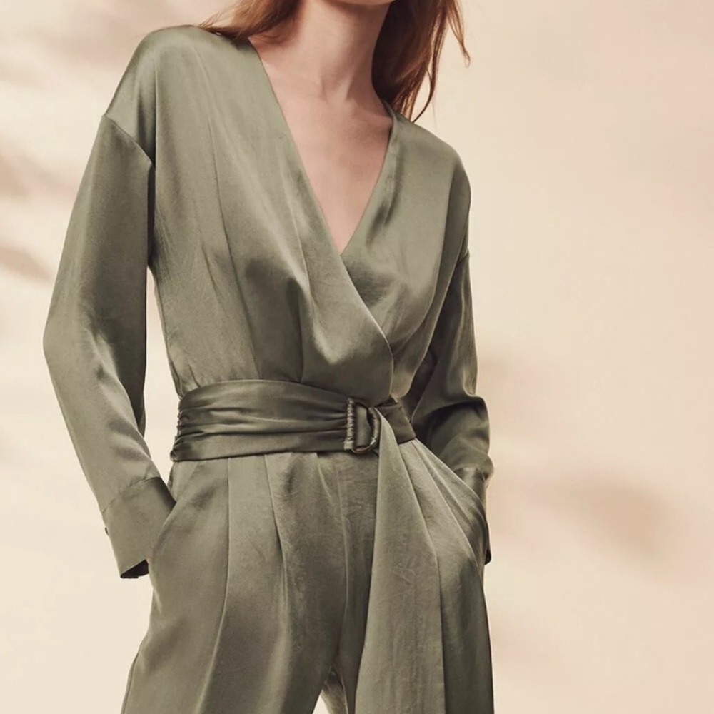 Ramy Brook Satin Crosby Jumpsuit